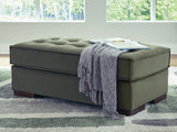 Caspian-Town Olive Oversized Accent Ottoman
