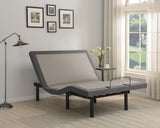 Clara Gray and Black Twin XL Adjustable Bed Base