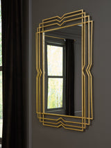 Claybrook Gold Finish Accent Mirror
