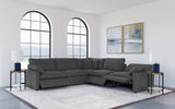 Collins Dark Gray 5-Piece Modular Power Reclining Sectional