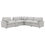 Collins Gray 6-Piece Modular Power Reclining Sectional