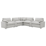 Collins Gray 7-Piece Modular Power Reclining Sectional