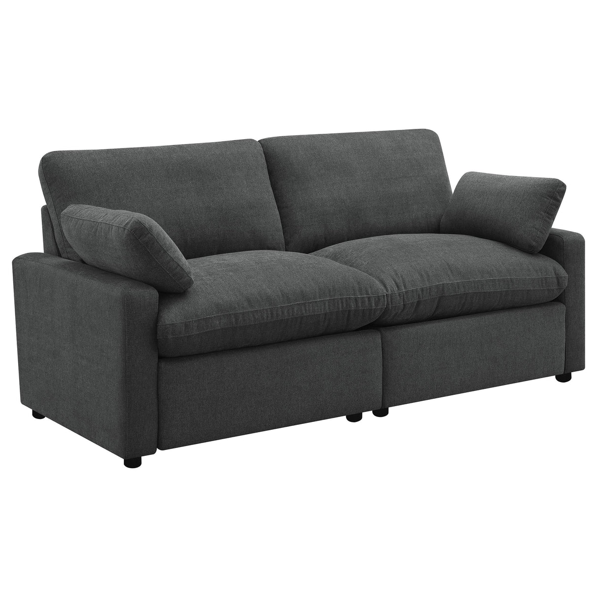Collins Dark Gray Modular Power Reclining Loveseat