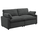 Collins Dark Gray Modular Power Reclining Loveseat
