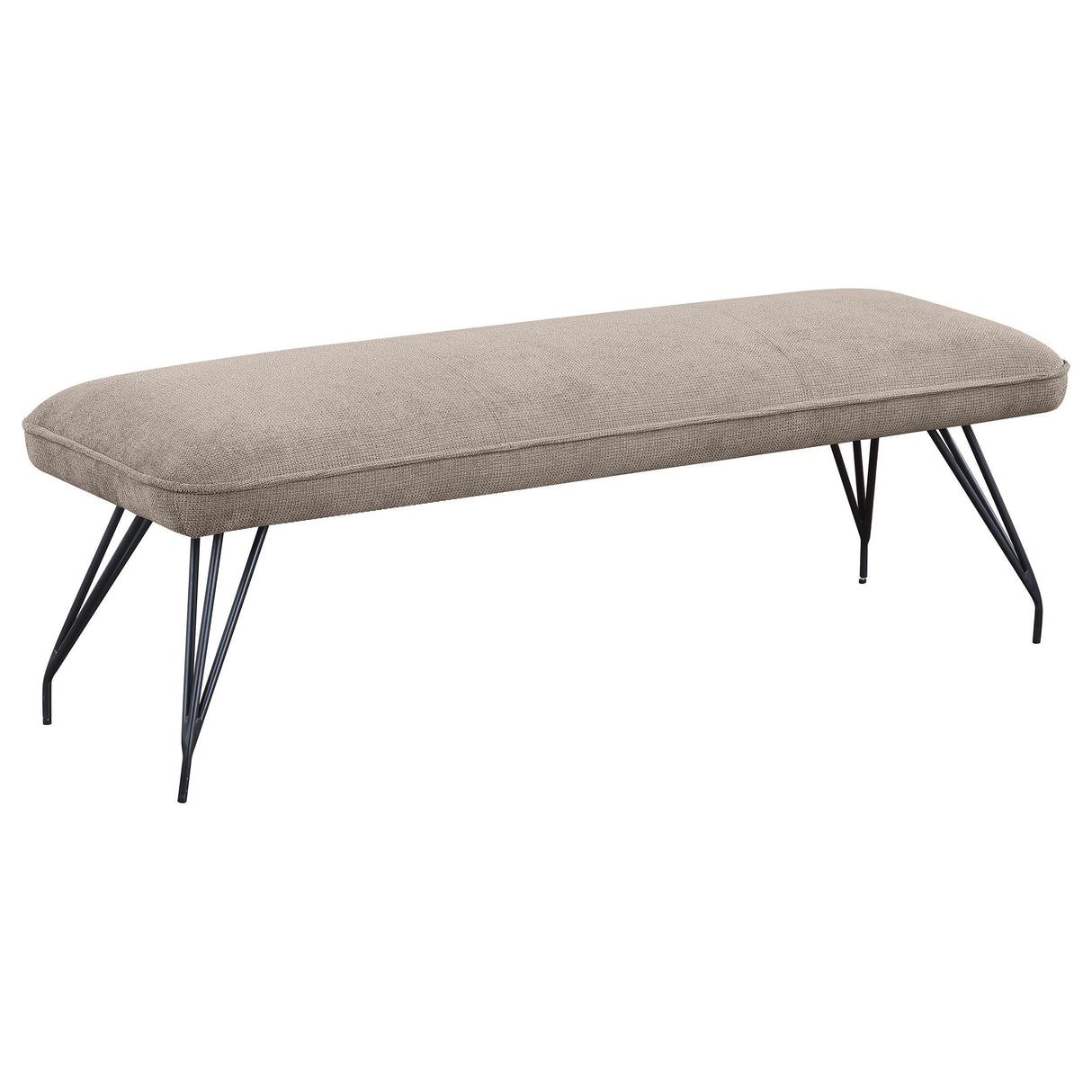 Dodson Taupe Upholstered Dining Bench