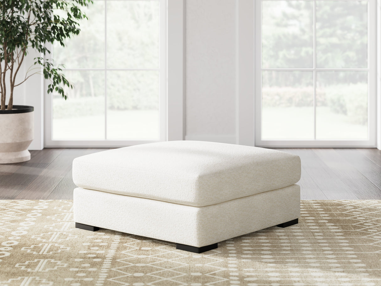 Donelson Creek Vanilla Oversized Accent Ottoman