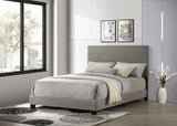 Dorian Taupe Upholstered Full Panel Bed