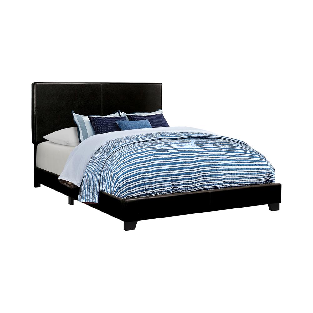 Dorian Black Upholstered Full Bed