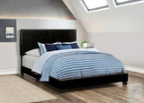 Dorian Black Upholstered Full Bed