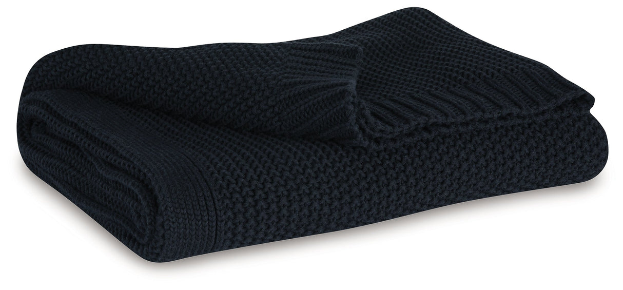 Gayelery Black Throw (Set of 3)