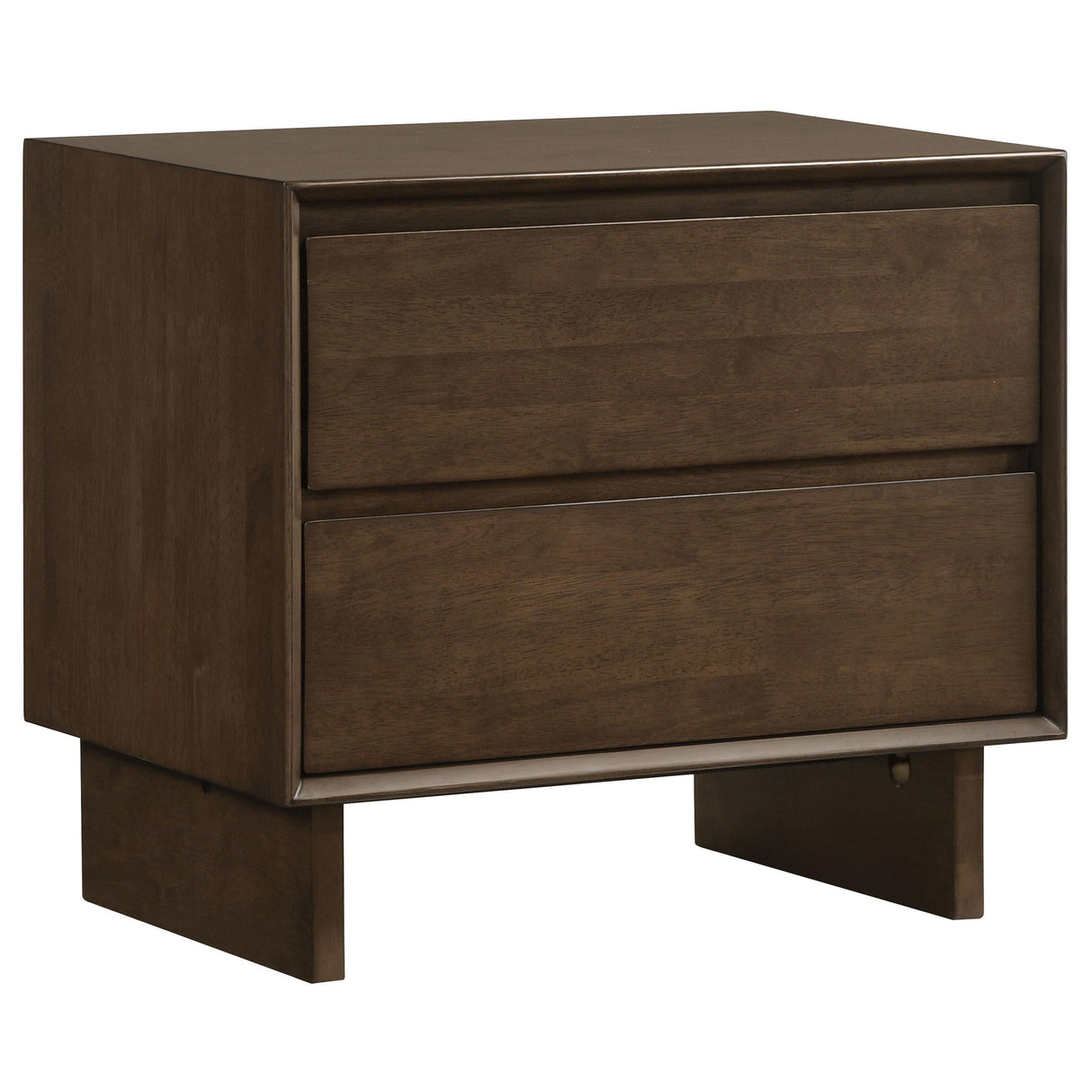 Glenwood Warm Brown 2-Drawer Nightstand