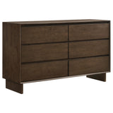 Glenwood Warm Brown 6-Drawer Dresser