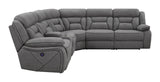 Higgins Gray 4-Piece Upholstered Power Sectional