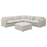 Hobson Ivory 6-piece Upholstered Modular Sectional Sofa