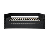Trina Black Velvet Twin Daybed