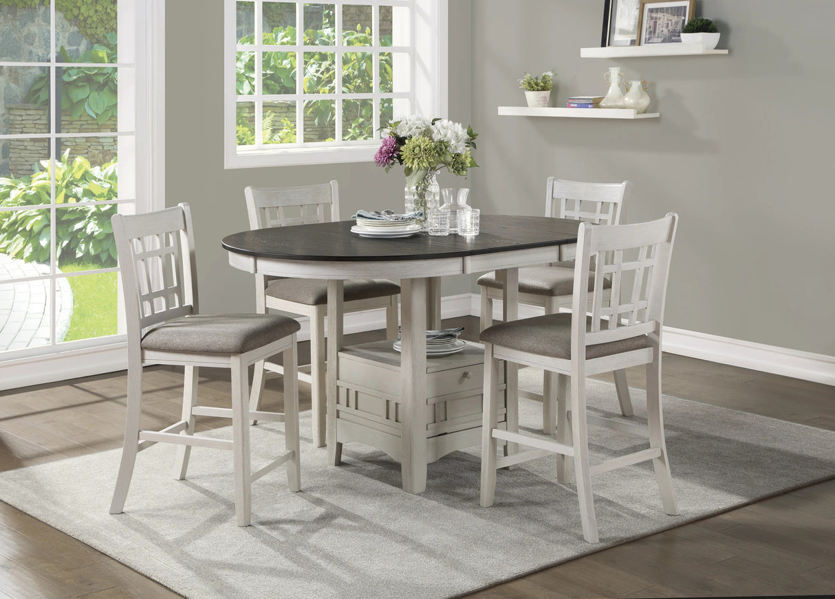Fulton White Oak Counter Height Dining Set