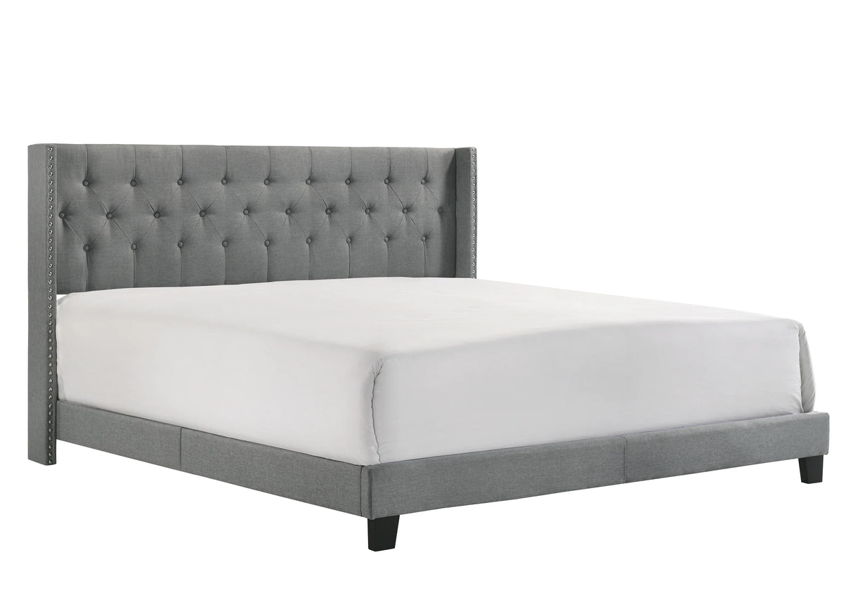 Dolante Beige King Upholstered Bed