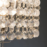 Chandelier Chrome 19" Table Lamp