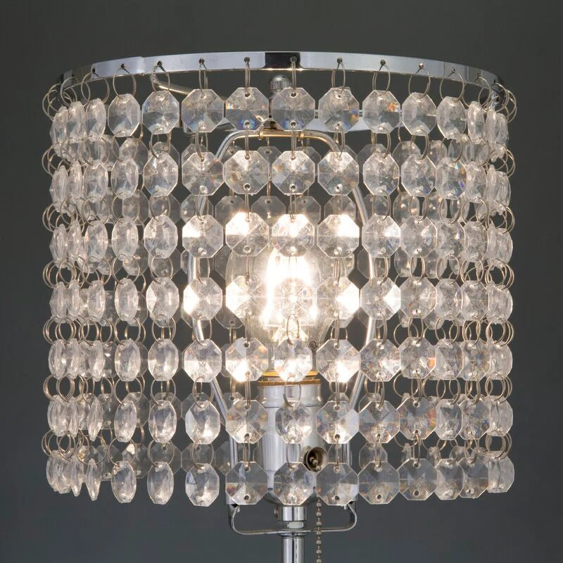 Chandelier Chrome 19" Table Lamp