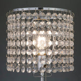 Chandelier Chrome 19" Table Lamp