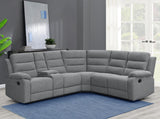 Bahrain Charcoal 6-Piece Upholstered Motion Sectional