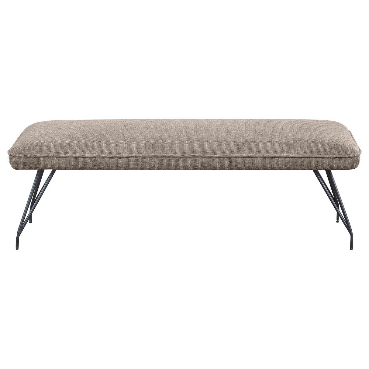 Dodson Taupe Upholstered Dining Bench