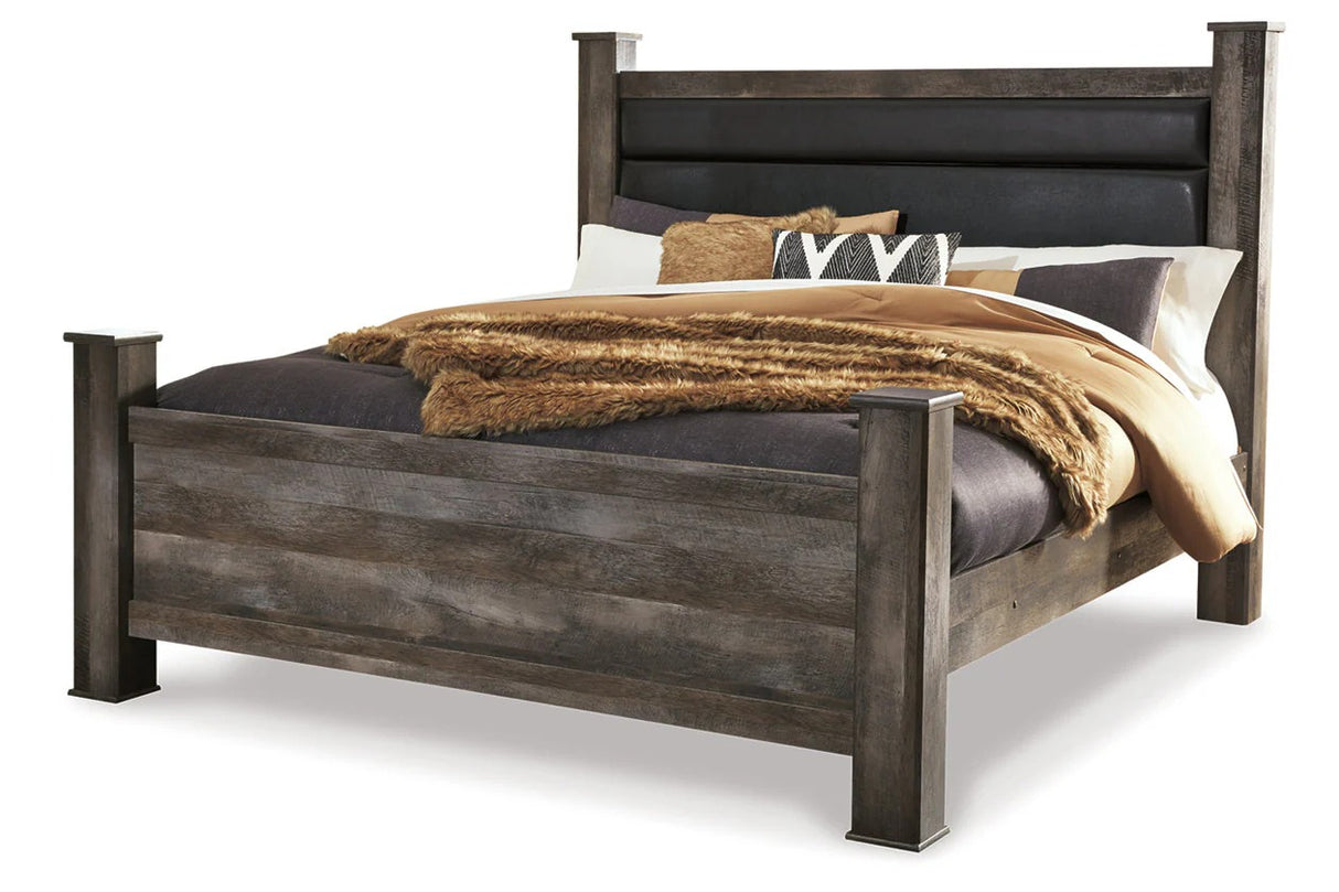 Trinell Brown King Poster Bed