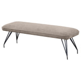 Dodson Taupe Upholstered Dining Bench