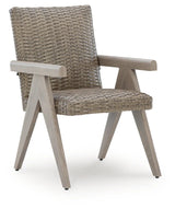 Cliff Trails Beige Outdoor Arm Chair