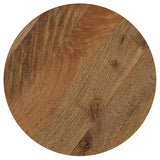 Aureo Wild Honey Round Solid Wood Accent Side Table