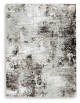 Langwell Black/Gray/White Extra Large Rug