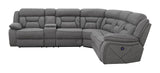 Higgins Gray 4-Piece Upholstered Power Sectional