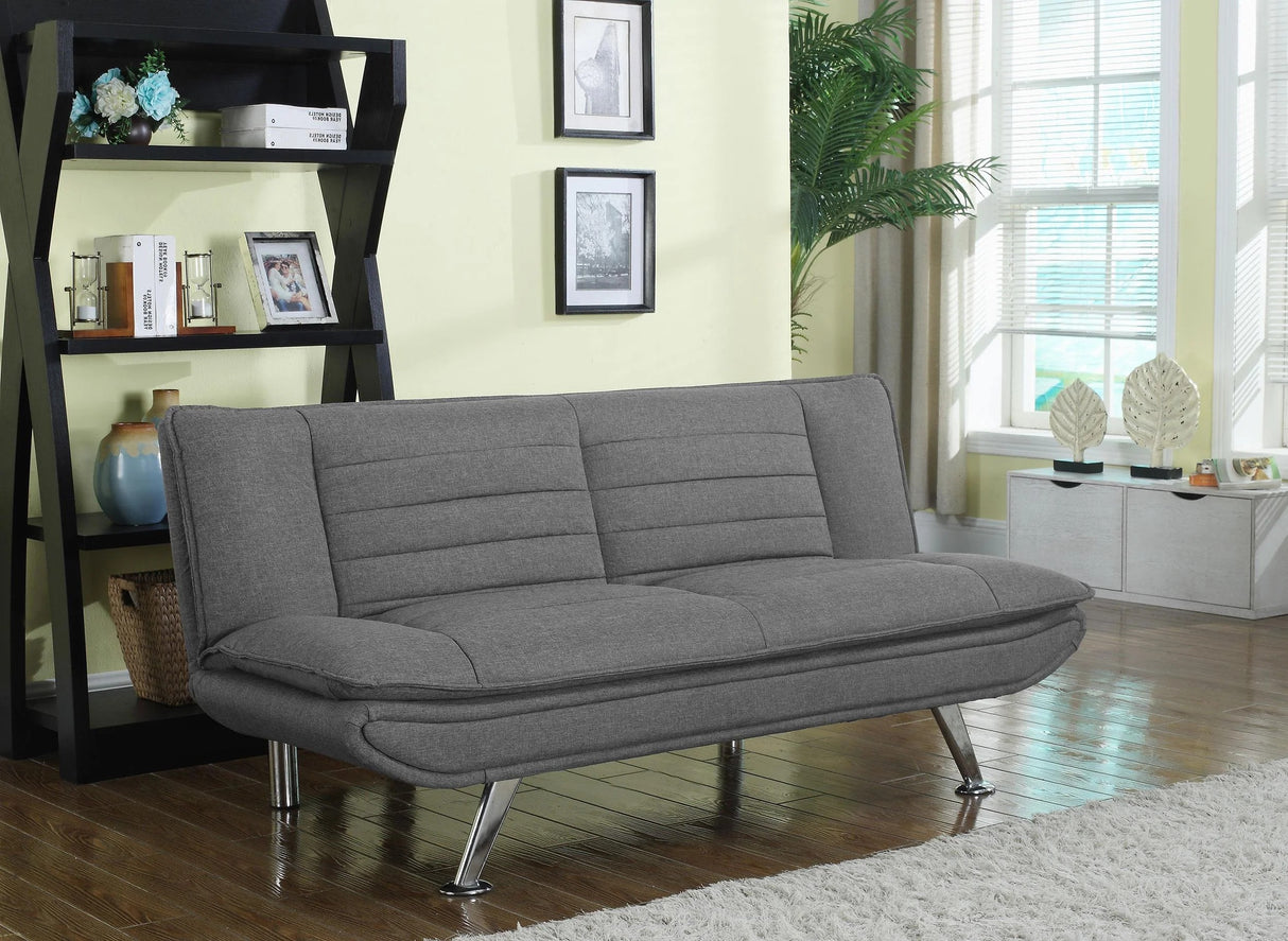 Julian Gray Upholstered Sofa Bed with Pillow-top Seating