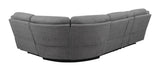 Higgins Gray 4-Piece Upholstered Power Sectional