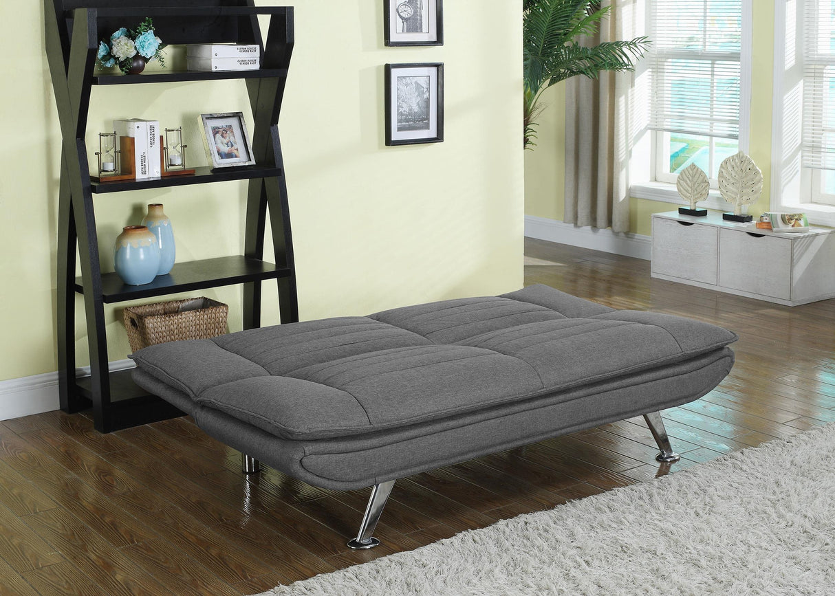 Julian Gray Upholstered Sofa Bed with Pillow-top Seating