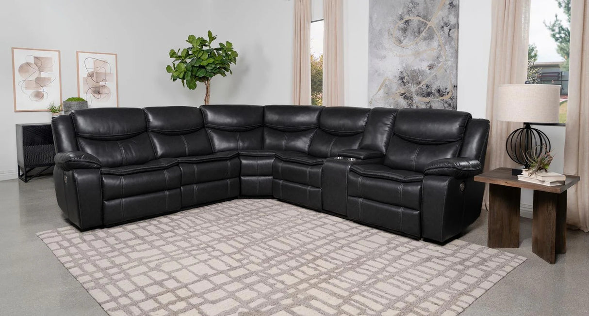 Sycamore Dark Gray Power Reclining Sectional