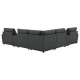 Collins Dark Gray 7-Piece Modular Power Reclining Sectional