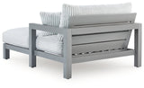 Hurley Park Gray Outdoor Chaise Lounge with Cushion