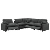 Collins Dark Gray 6-Piece Modular Power Reclining Sectional