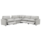 Collins Gray 6-Piece Modular Power Reclining Sectional