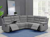 David Smoke 3-Piece Upholstered Motion Sectional with Pillow Arms