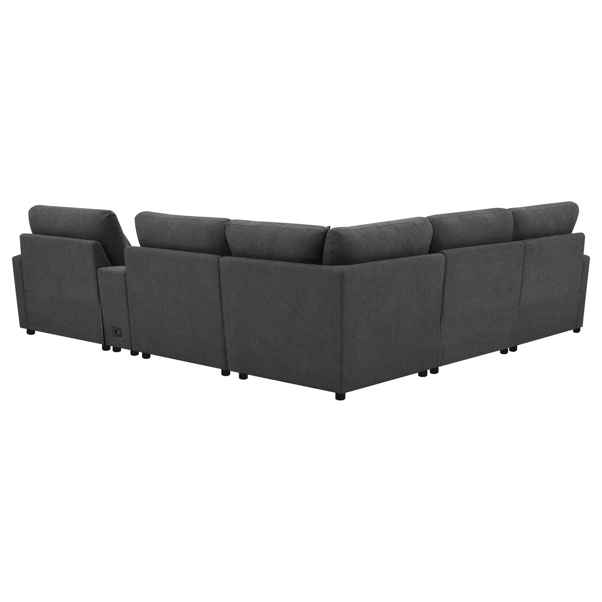 Collins Dark Gray 6-Piece Modular Power Reclining Sectional