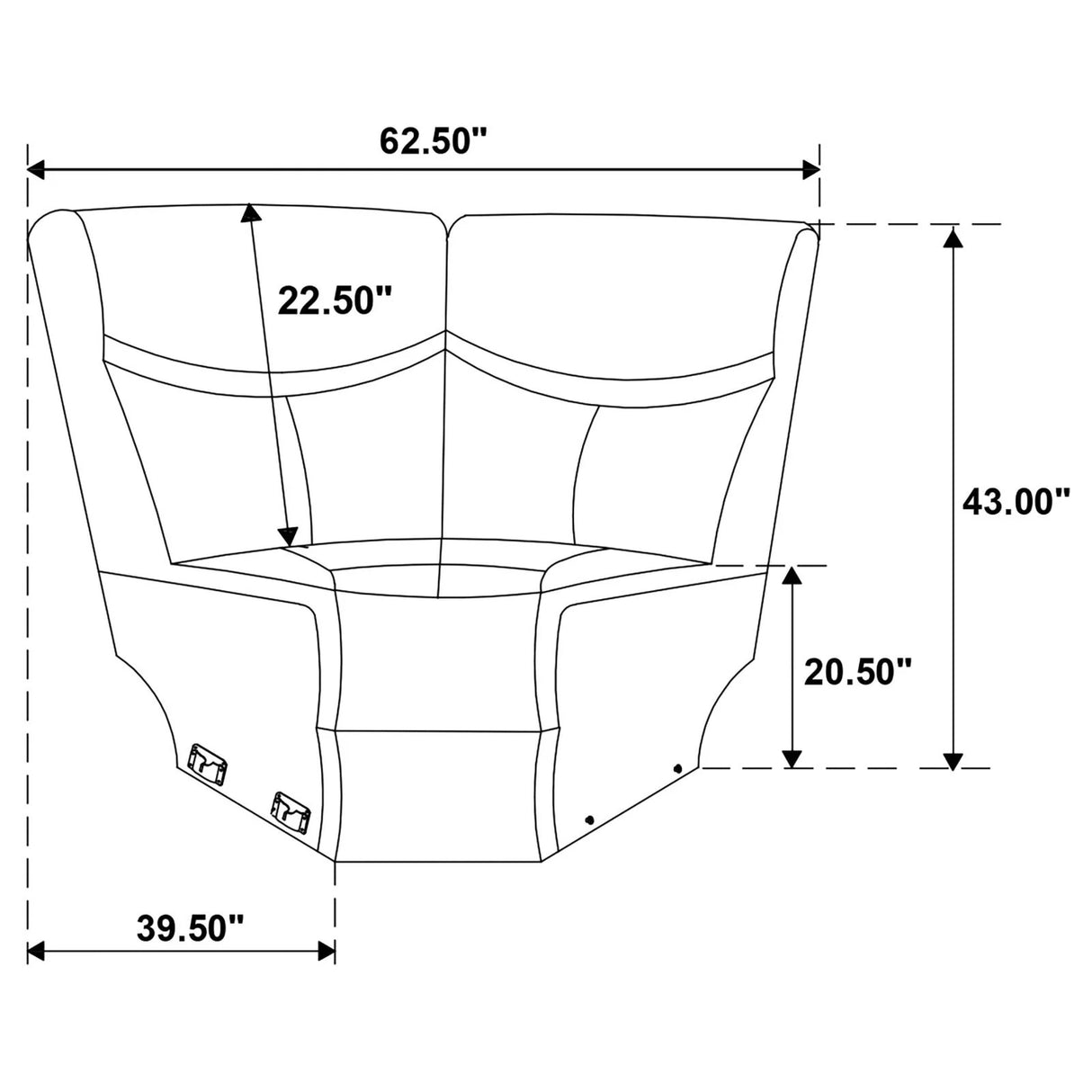 Sycamore Dark Gray Power Reclining Sectional