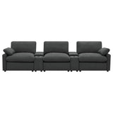 Collins Dark Gray 5-Piece Power Reclining Home Theater Seating