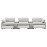 Collins Gray 5-Piece Power Reclining Home Theater Seating