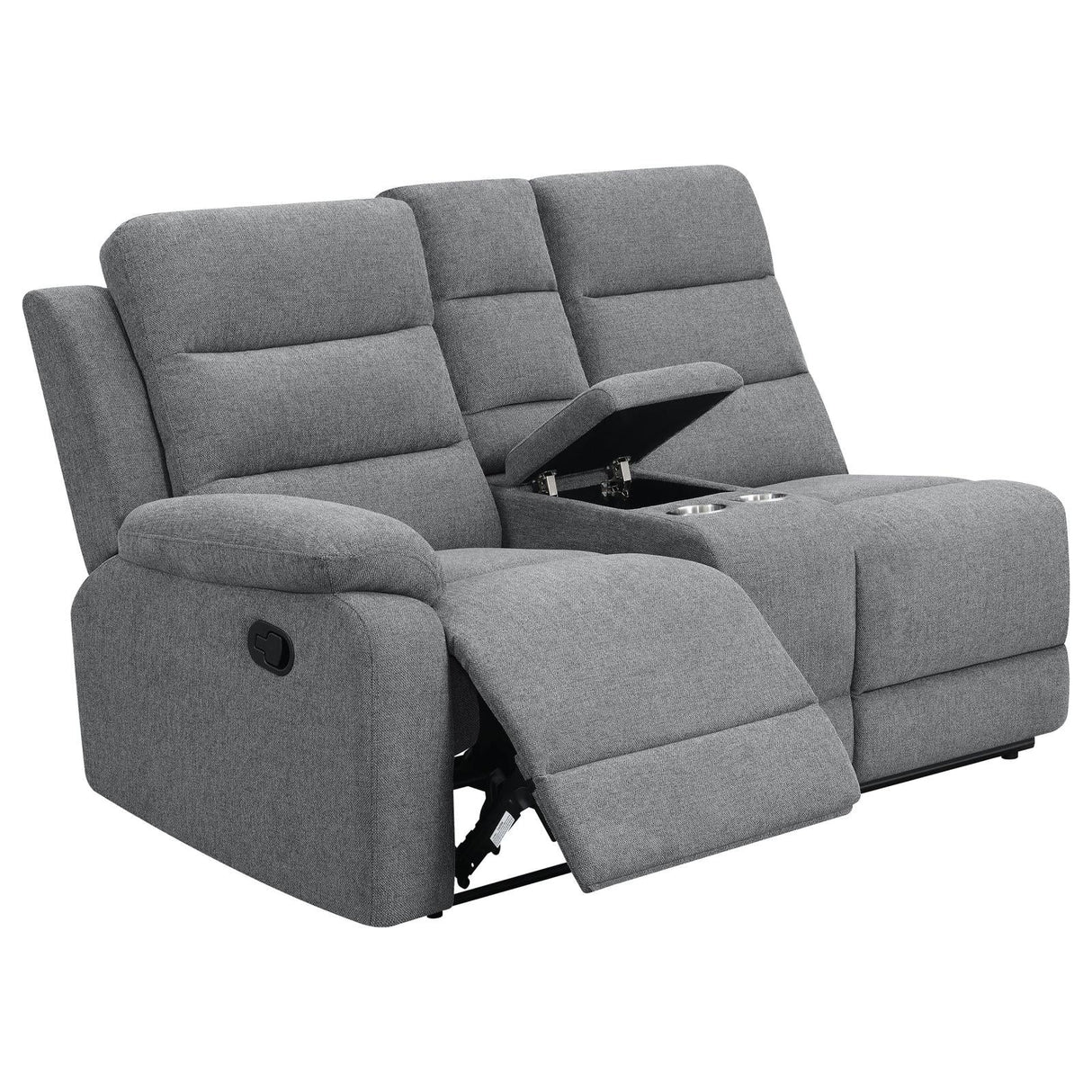 David Smoke 3-Piece Upholstered Motion Sectional with Pillow Arms
