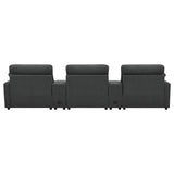 Collins Dark Gray 5-Piece Power Reclining Home Theater Seating