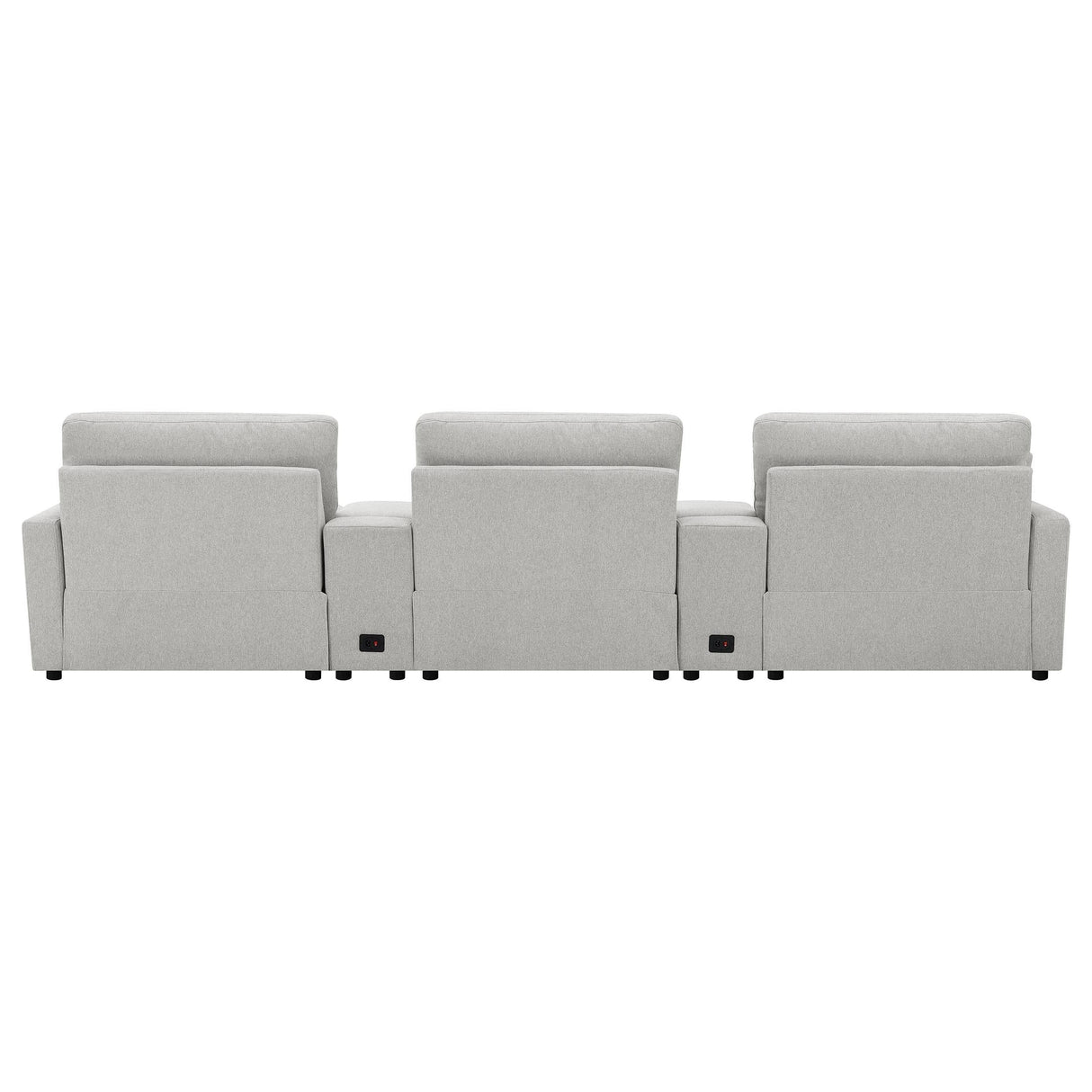 Collins Gray 5-Piece Power Reclining Home Theater Seating