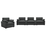 Collins Dark Gray 5-Piece Power Reclining Home Theater Seating