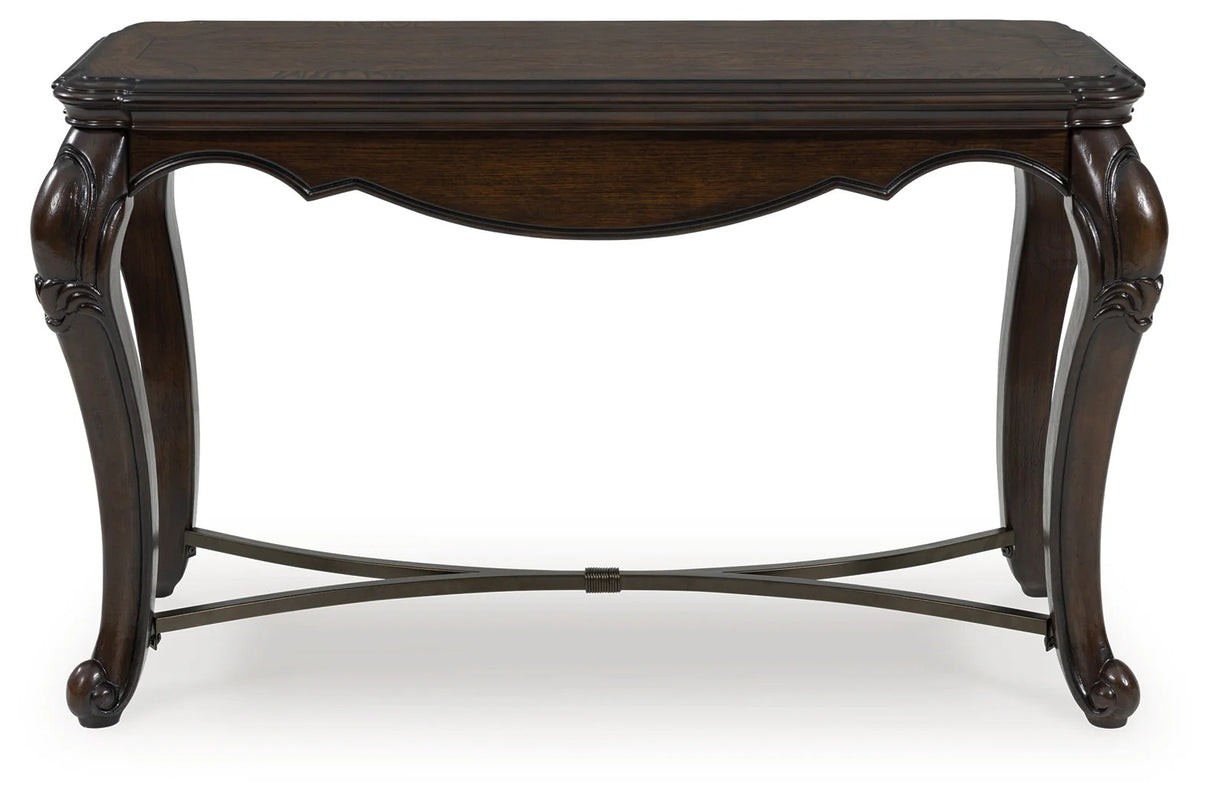 Maylee Dark Brown Sofa Table